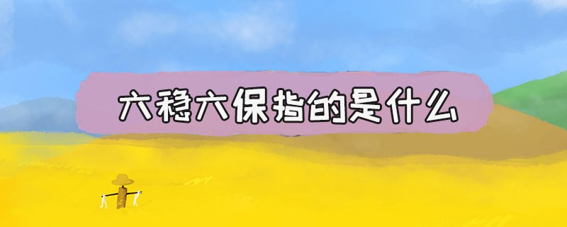 六稳六保指的是什么