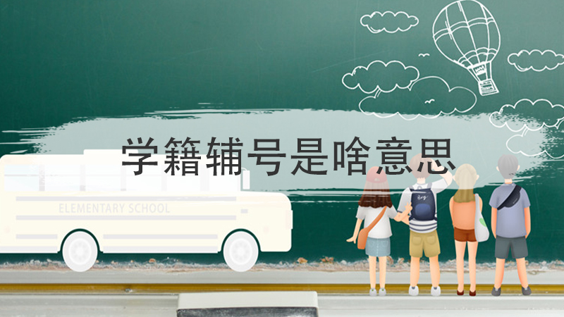 学籍辅号是啥意思