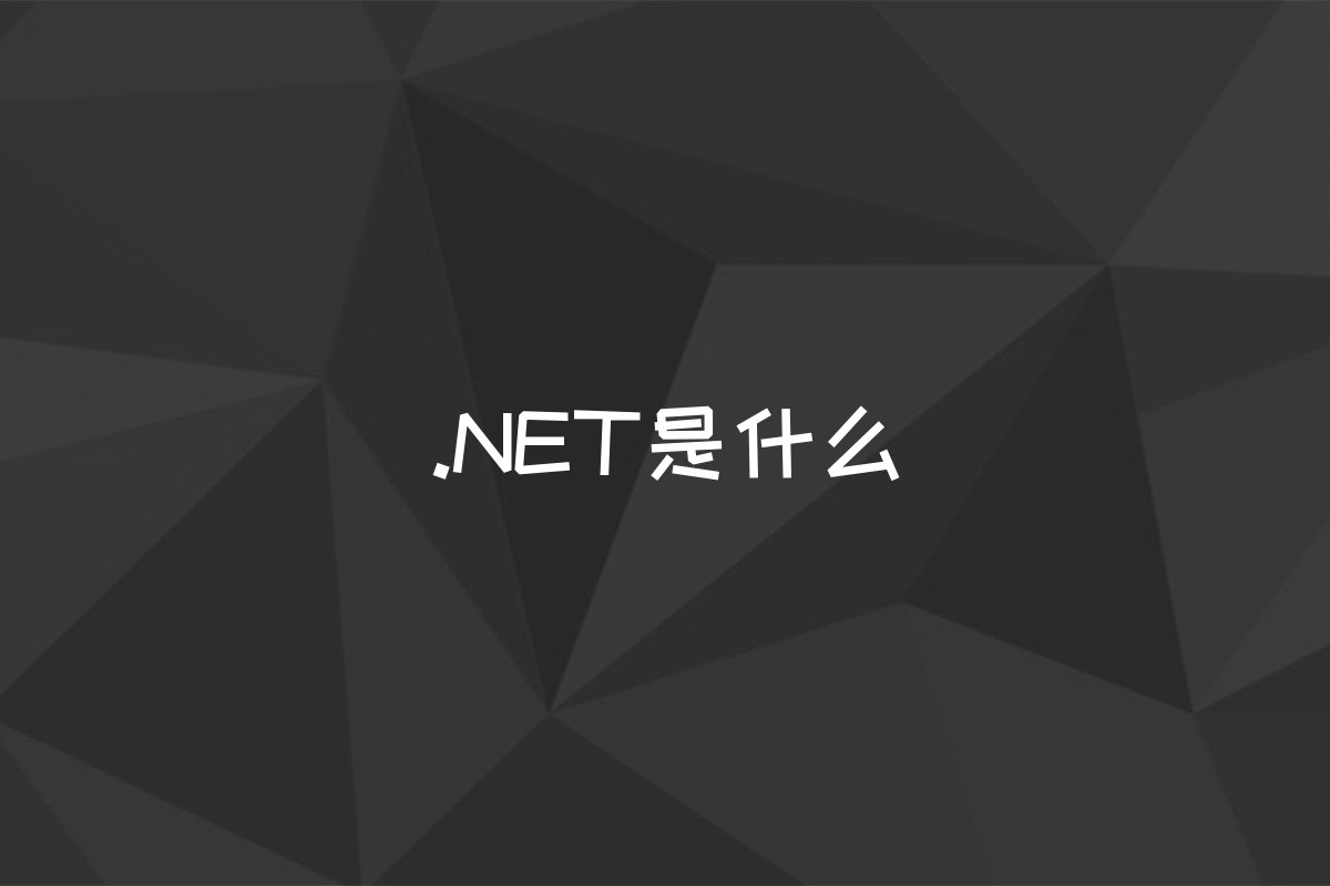 .NET是什么