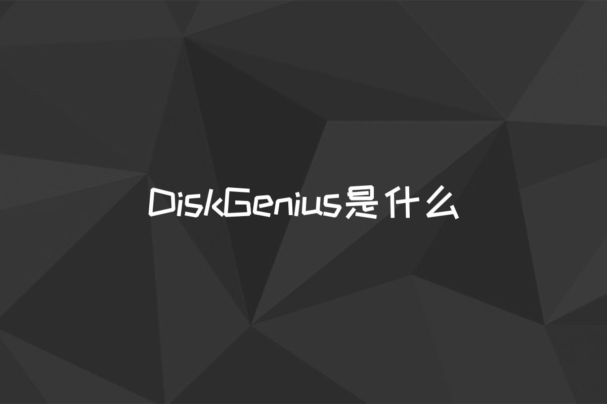 DiskGenius是什么
