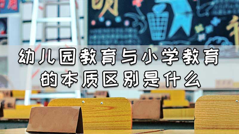 幼儿园教育与小学教育的本质区别是什么