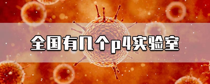 全国有几个p4实验室