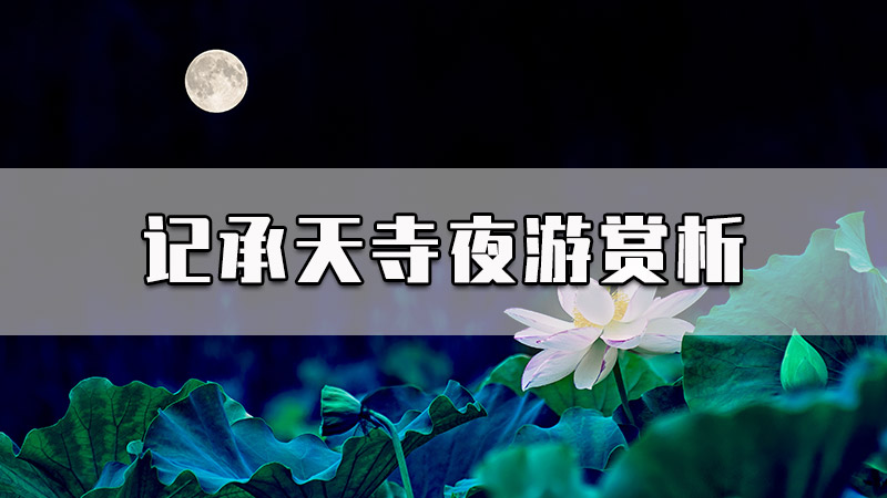 记承天寺夜游赏析